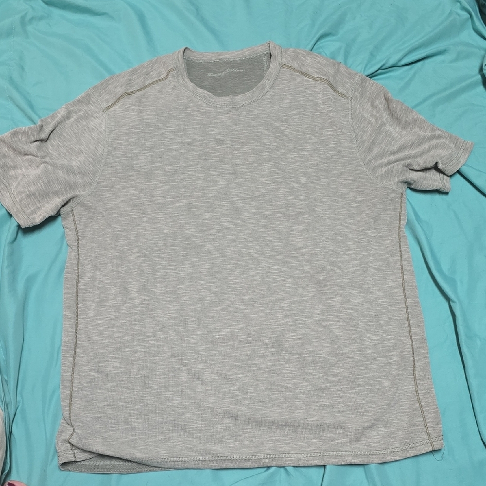 Tommy Bahama Light Gray Men's Short Sleeve Tee